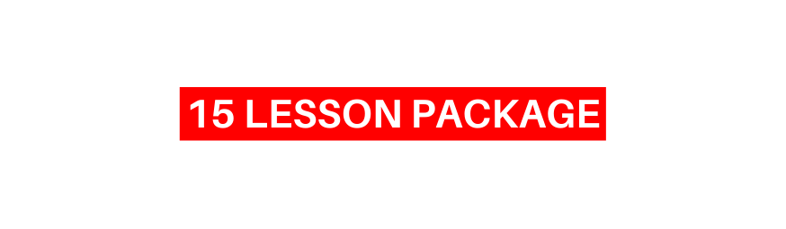 15 LESSON PACKAGE